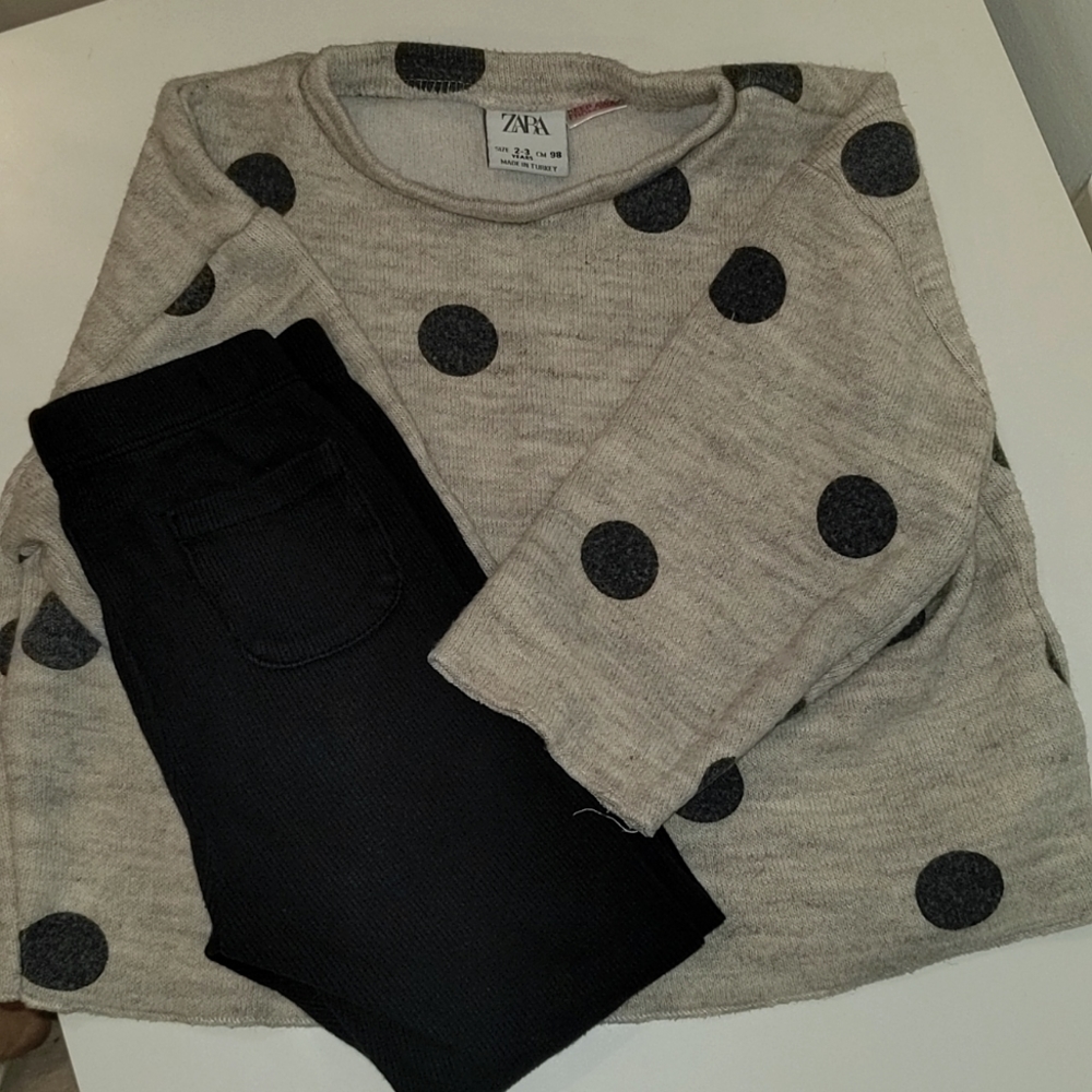 Adorable toddler girl Zara outfit size 2 to 3